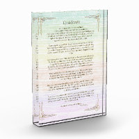 Desiderata Poem by Max Ehrmann Poster