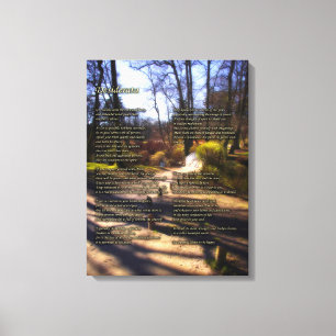 Desiderata Poem - I Have Time Canvas Print
