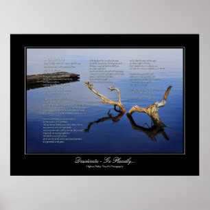 Desiderata Poem - Noise and Haste gallery style Poster