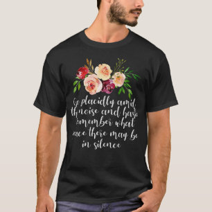 Desiderata Poem on Peace and Calm T-Shirt