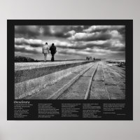 Desiderata Poem, Winter Seaside Stroll, Fine Art