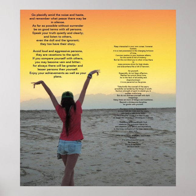 Desiderata Poster (Front)