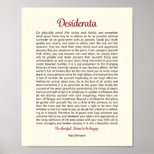 Desiderata Print   Desiderata Art