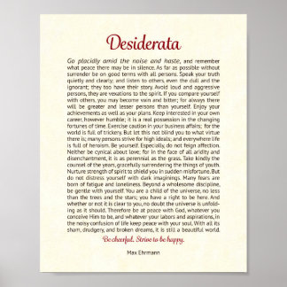 Desiderata Print | Desiderata Art