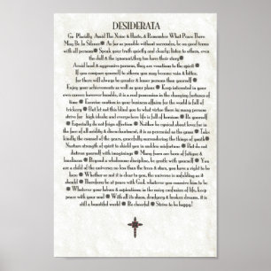 DESIDERATA Red Cross Poster