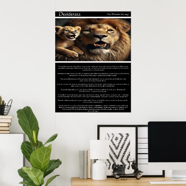 Desiderata: Roar of the Wild Heart Poster (Home Office)