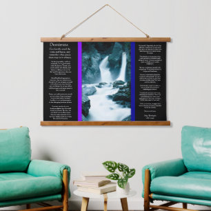 DESIDERATA rocky valley waterfalls Hanging Tapestry