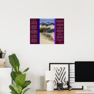 Desiderata Sand Dunes  Poster