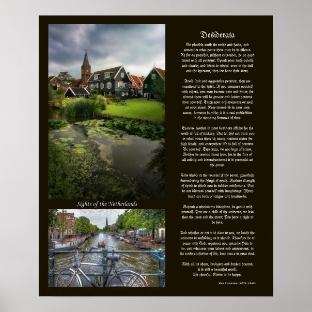 Desiderata - Sights of the Netherlands Poster (Front)