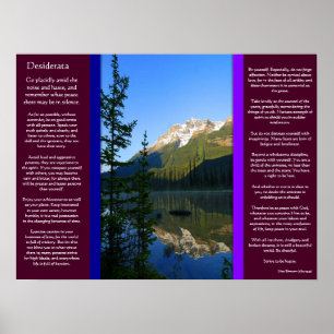 DESIDERATA Snow Peak Mountain Posters
