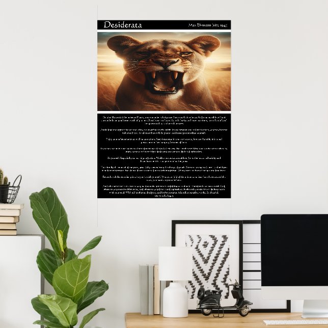 Desiderata: The Untamed Spirit Poster (Home Office)