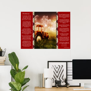 Desiderata Tractor Ploughing Posters