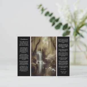 Desiderata Tranquil Pool, Drifting Blooms, Love Postcard