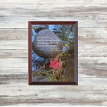 Desiderata Verse Red Fallen Leaf on Water Plaque<br><div class="desc">Wood wall plaque features the photo image of a fallen,  red maple leaf on a water's surface along with inspiring verse from the famous Desiderata poem written by Max Erhmann. Select your wall plaque size. A thoughtful gift for family and friends!</div>