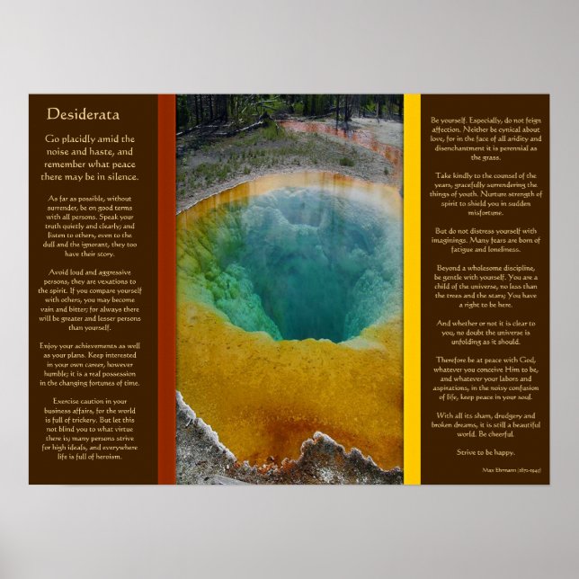 DESIDERATA Water Hole Posters (Front)