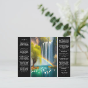 Desiderata Waterfall: Falling Love Beneath  Postcard