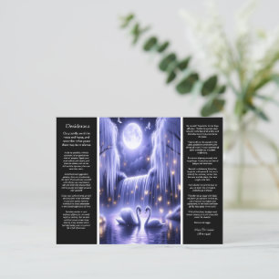 Desiderata Waterfall: Golden Romance Falls Postcard