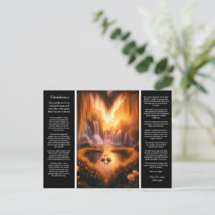 Desiderata Waterfall: Luminous Willow Heart Postcard