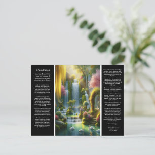 Desiderata Waterfall: Oasis of Light and Love Postcard