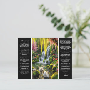 Desiderata Waterfall: Pool's Bloom, Gentle Breeze Postcard