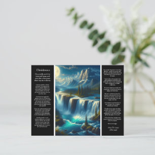 Desiderata Waterfall Reflections Postcard