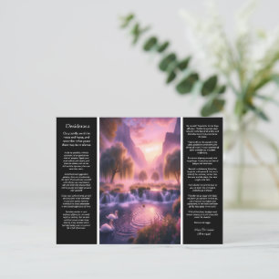 Desiderata Waterfall: Romantic Swan Sanctuary Postcard