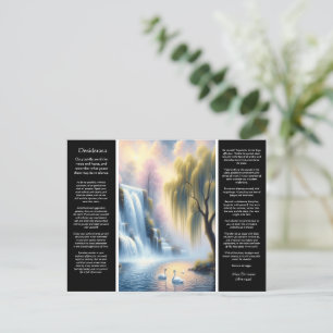 Desiderata Waterfall Serenity's Pastel Embrace Postcard