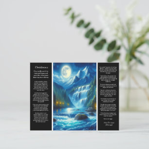 Desiderata Waterfall Whispers Postcard