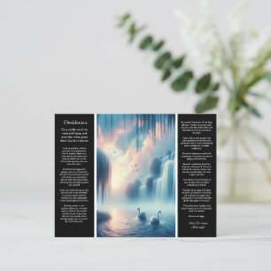 Desiderata Waterfall's Pastel Stillness Postcard