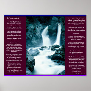 DESIDERATA Waterfalls Posters 11