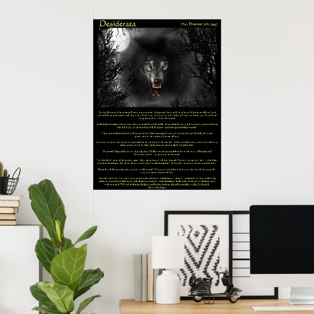 Desiderata Werewolf Posters (Home Office)