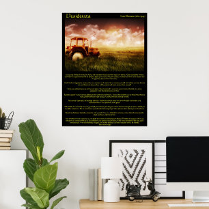 Desiderata Wheat Fields Posters