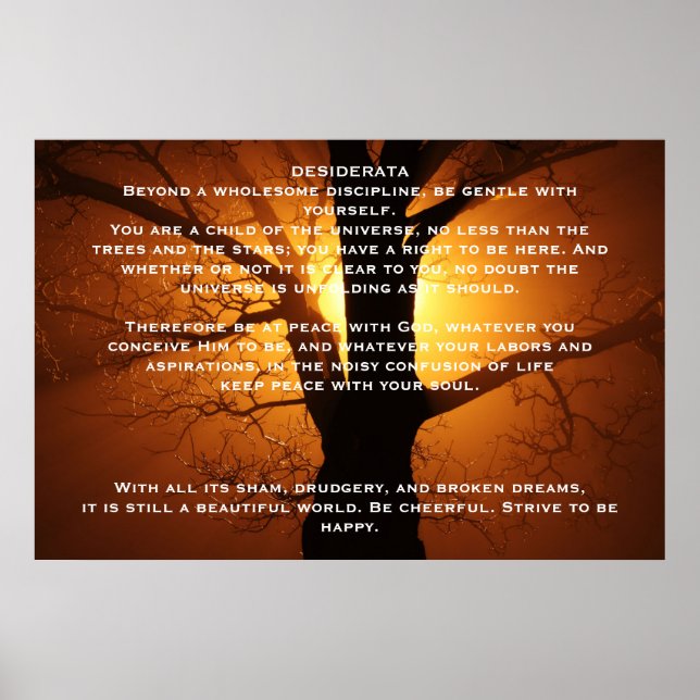 DESIDERATA Willow Tree Posters (Front)