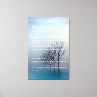 DESIDERATA Winter Trees Canvas Print
