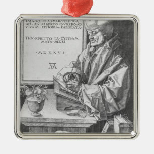 Desiderius Erasmus  of Rotterdam, 1526 Metal Tree Decoration
