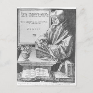 Desiderius Erasmus of Rotterdam, 1526 Postcard