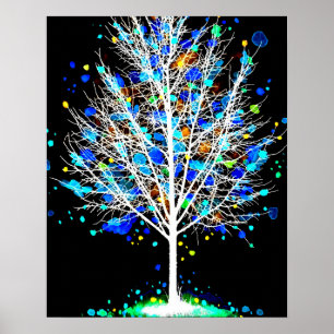 design 134 Tree Poster
