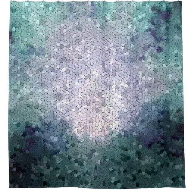 Design 15 Mosaic Shower Curtain (Front)