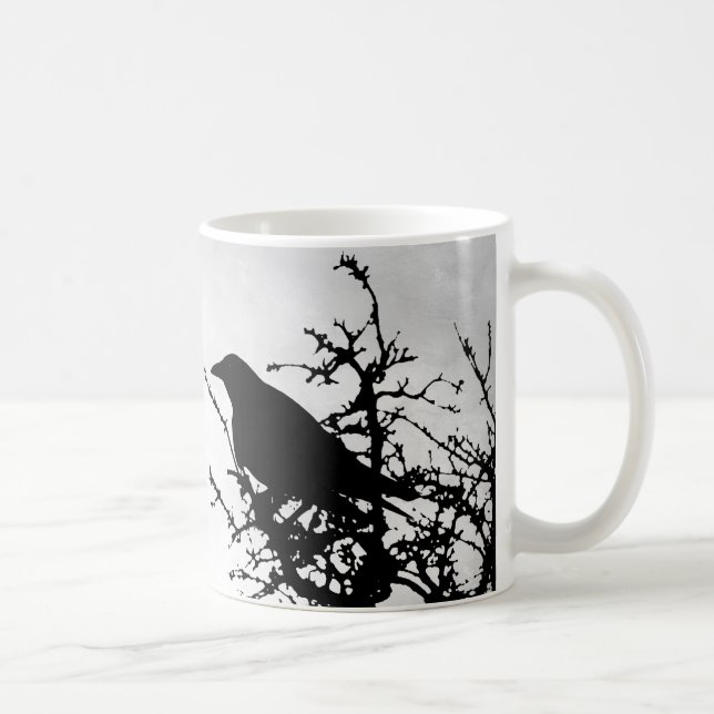 Design 43 crow raven coffee mug (Right)