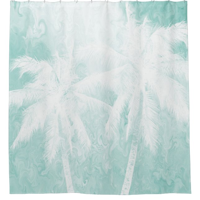 Design 54 Palm Trees Shower Curtain (Front)