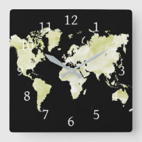 Design 73 black green world map