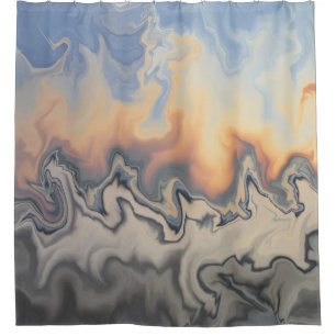 Design 84 abstract shower curtain