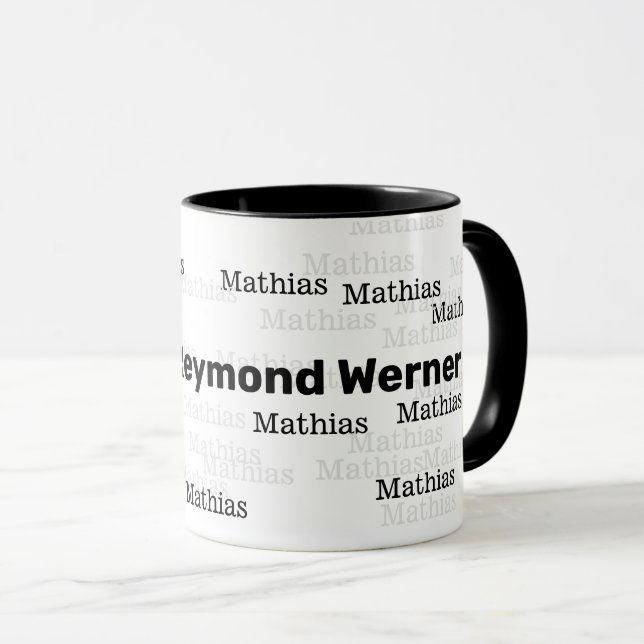 design a nice mug with your own name on it (Front Right)