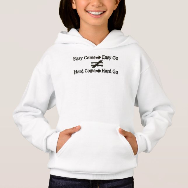 Design About Easy Work And Hard Work Relationship  (Front)