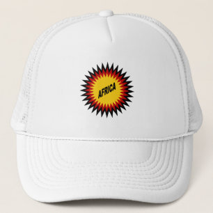 DESIGN AFRICA white trucker cap