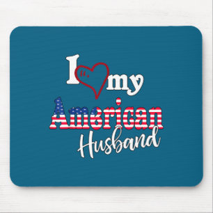 Design American Husband Artistic American Flag Mouse Mat