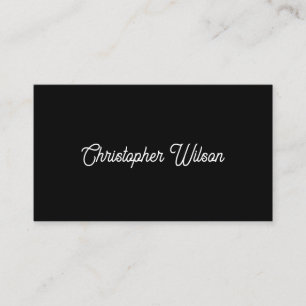 Design An Elegant Minimal Solid Black  Business Card