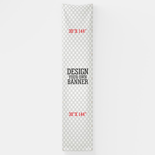 Design and Make Your Own one step vertical Display Banner (Vertical)