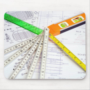 Design and Measuring Instruments Mouse Mat