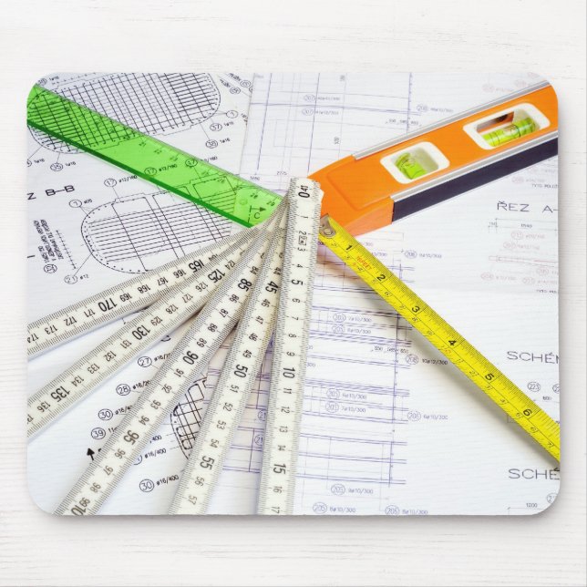 Design and Measuring Instruments Mouse Mat (Front)